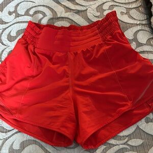 Lululemon hottie hot shorts 4” size 4 but fits smaller after washing